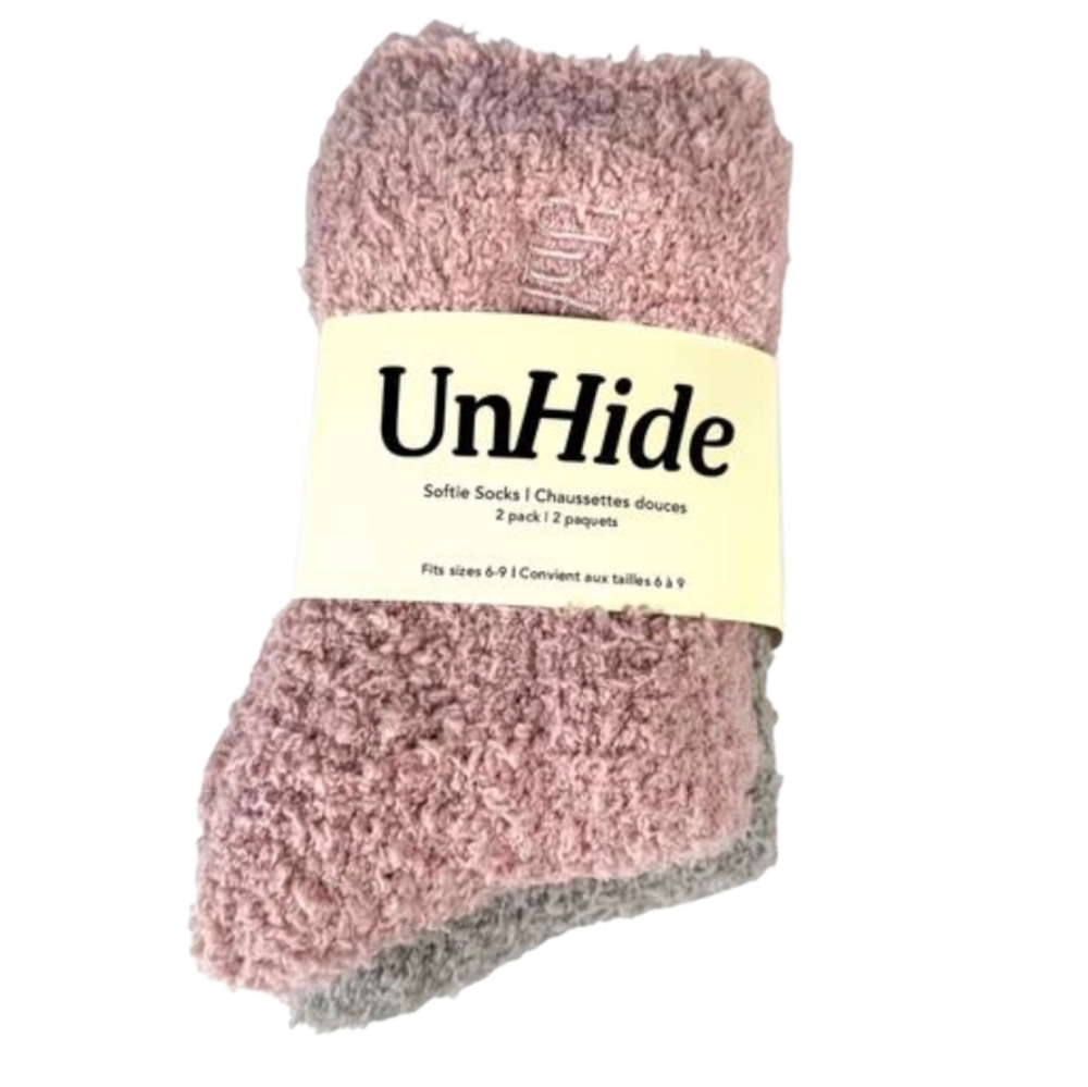 UnHide Cozy Softie Socks - 2‎ Pack - Size 6-9 NWT